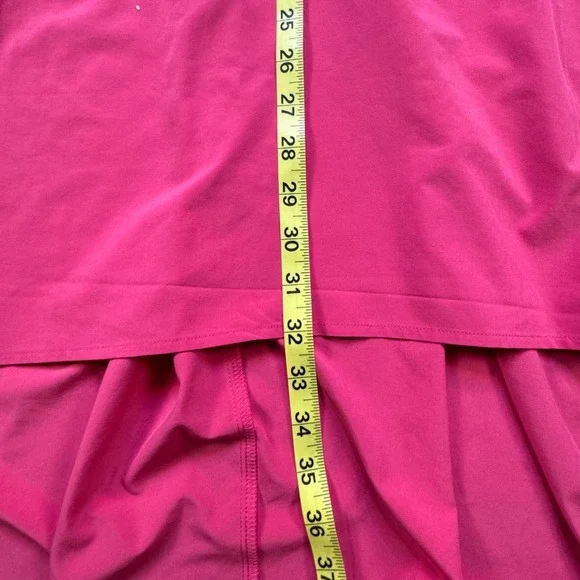 Athleta Presidio Dress NWOT Begonia Pink M 486452 Travel Stretch Hi-Low Pockets - Picture 9 of 9